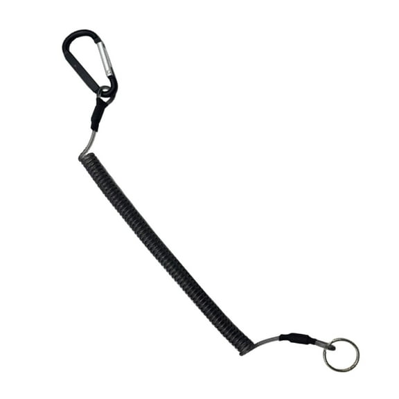 KUFptva 3pcs Retractable Lanyard Fishing Tackle Spring Fishing Lanyard with Metal Clip for Pliers Boating Fly Fishing