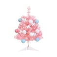 thumbnail image 1 of 24’’ Tabletop Mini Christmas Tree Set , Artificial Mini Christmas Pinaster Tree With LED String Lights & Ornaments For DIY Christmas Decorations, 1 of 7