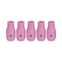 WeldingCity Pack of 5 Alumina Ceramic Cup Nozzle 13N08 #4 (1/4") for Regular Setup in TIG Welding Torch 9, 20 and 25