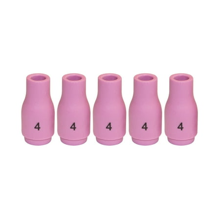 WeldingCity Pack of 5 Alumina Ceramic Cup Nozzle 13N08 #4 (1/4") for Regular Setup in TIG Welding Torch 9, 20 and 25