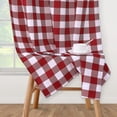 thumbnail image 4 of Red and White Farmhouse Buffalo Plaid Curtains,Light Filtering Curtains Rustic Home Decor Window Drapes Rod Pocket Privacy Panels for Bedroom,W37 x L95in,2 Panels, 4 of 7