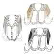thumbnail image 3 of Colr de hombro nupcial Cadena de cuerpo de de imitación de Zulema  collar de cadena del cuerpo, 3 of 8