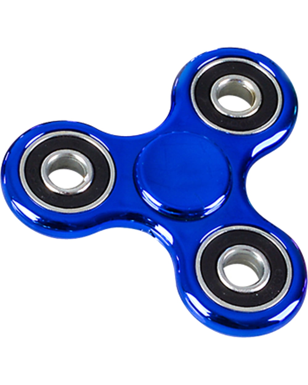 Fidget Spinner High Speed Metallic Blue Classic 3 Prong Relief Toy
