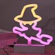 thumbnail image 3 of Luz de neón de bruja Led, luces de decoración de Halloween, letrero de neón de bruja amarilla rosa con batería y Usb Sailing Electrónica, 3 of 5