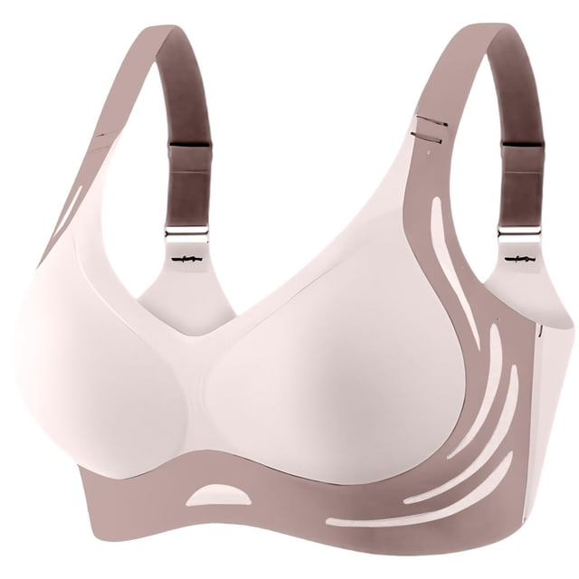 Brasier sin Varillas Mujer Sujetador Deportivo Inalámbrico para Mujer, de Alta Sujeción, sin Costuras, Cómodo, Talla Grande, para Entrenamiento, Yoga, Correr, Gimnasio, Ropa Deportiva. Grande