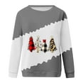 thumbnail image 4 of Patlollav Winter Fall Womens Christmas Sweatershirts Round Neck Long Sleeve Pullover, 4 of 6
