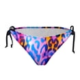 thumbnail image 4 of Women's Low Rise Tie String Bikini Swim Bottoms Cheeky Brazilian Swimsuit Bottoms, 4 of 5