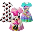 thumbnail image 2 of 2022 vestido informal de verano para niñas, ropa con estampado de dibujos animados de Mickey Minnie Mouse, ropa para niños pequeños, linda princesa, trajes diarios zhangmengya unisex, 2 of 2