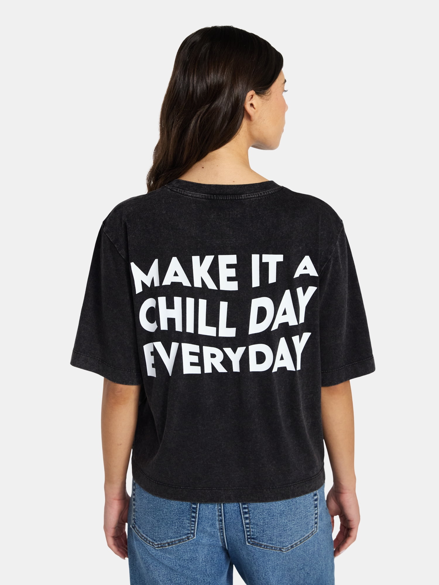 Disney Stitch Women's Chill Day Skimmer Tee with Short Sleeves, XXS-XXL