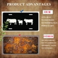thumbnail image 5 of License Plate, Farm Animals Silhouettes Decorative Front,Personalized Stainless Steel License Plate Cover For Men Women,12.2" X 6.2", 5 of 7