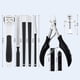 thumbnail image 5 of Set de manicura Juego de manicura Juego de cortaúñas de acero inoxidable Juego de pedicura Cortador de uñas de los pies Cortador de uñas afilado Kit de aseo del cabello Estuche de viaje, 5 of 8