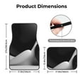 thumbnail image 5 of Zufioo Black White Fluid Sculpture Print Car Floor Mats Four-piece Set, Car Interior Accessories - Corrosion-resistant, Non-Slip, Suitable for Cars, Trucks, Vans, 5 of 7