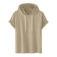 thumbnail image 1 of pstuiky camiseta de hombre, Camiseta deportiva informal de manga corta con capucha y cuello redondo para hombre ropa de hombre l, 1 of 7