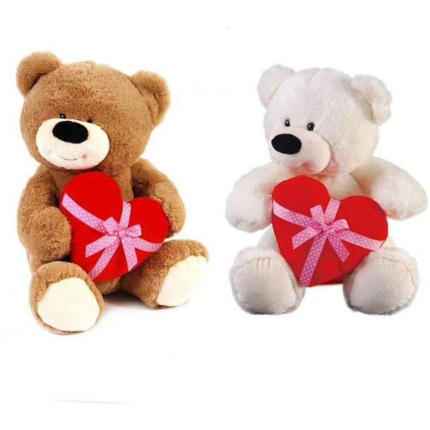 Valentine Heart Hugger Love Plush Bear 14", 6 Count