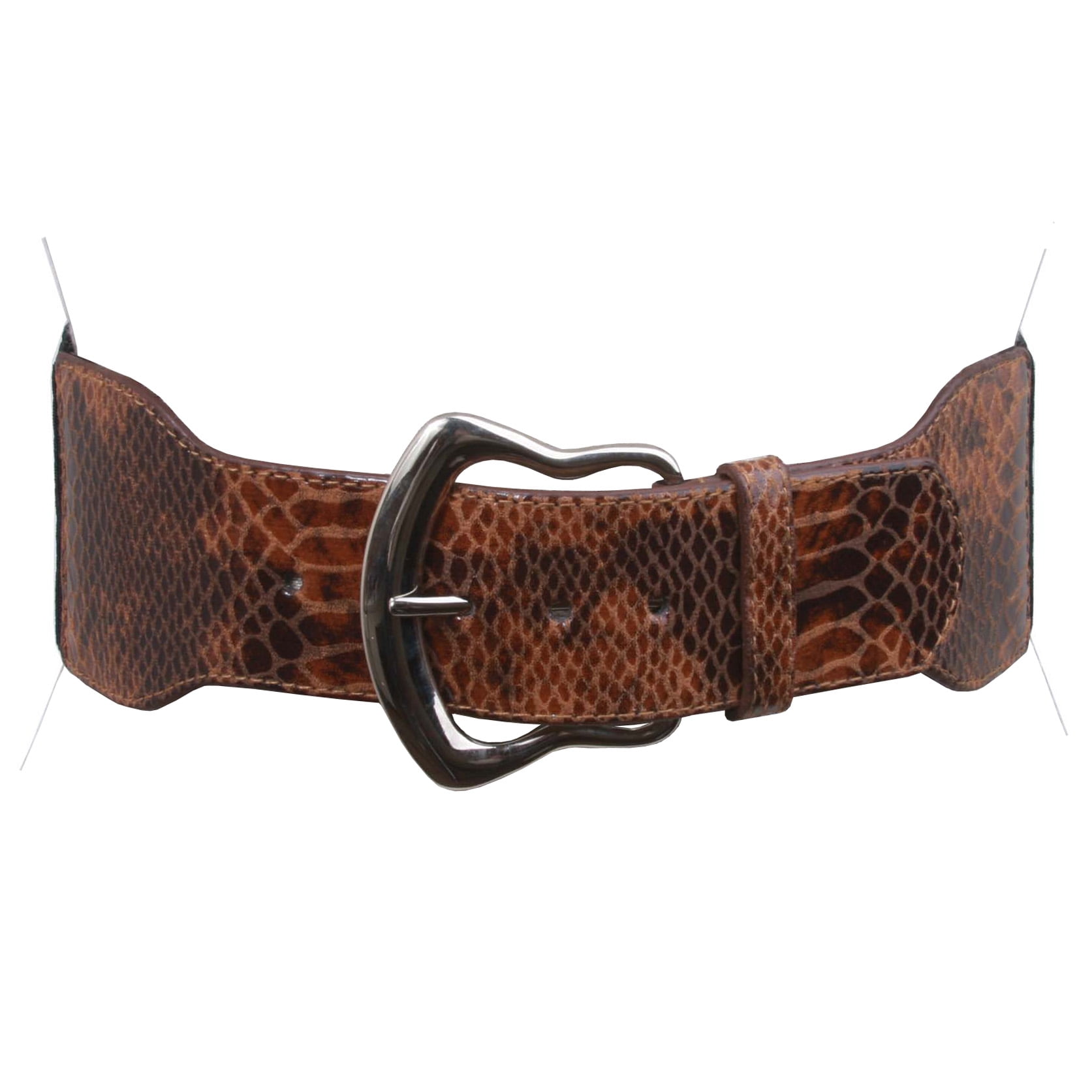 Beltiscool Ladies High Waist Faux Snake Print Stretch Belt Walmart