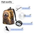 thumbnail image 4 of Lsque Sunset Daisy Dog Pattern Canvas Daypack, Durable Backpack, High-quality Versatile Backpack,Vintage Compact Backpack-Medium, 4 of 6