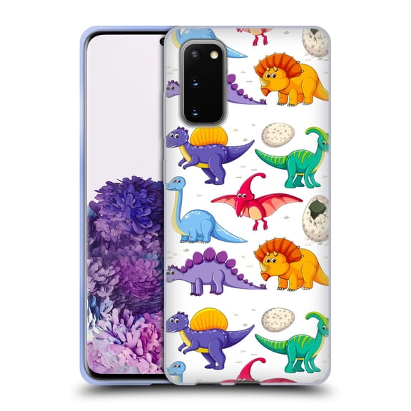 Head Case Designs Officially Licensed Haroulita Forest Dinosaurs Soft Gel Case Compatible with Samsung Galaxy S20 / S20 5G