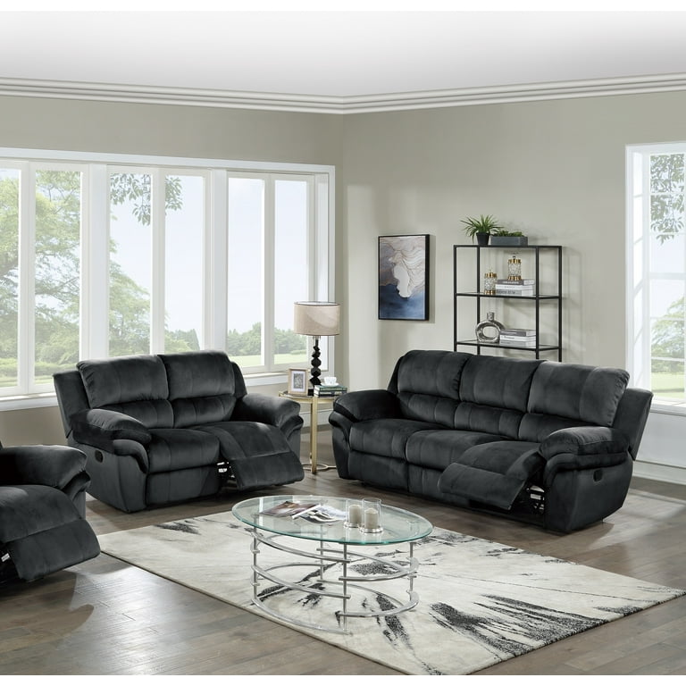 Suede recliner couch deals