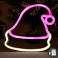 thumbnail image 2 of WRKEKC Clearance Christmas Hats Christmas Deer Modelling Lights Night Lights Neon Lights Christmas Decoration Small Coloured Lights Decoration USB Plus Battery Use, 2 of 6