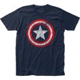 thumbnail image 1 of Captain America Marvel Comics Distressed Shield Adult Fitted Jersey T-Shirt Tee, 1 of 2