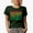 Military Green, variant on Becoming the Best Version of Myself, Personal Development or Growth Quote, Groovy Retro Wavy Text Merch Gift, Black T-Shirt, Medium