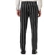 thumbnail image 3 of Pantalones de vestir a rayas para hombres Inspire Chic, corte slim, frente plano, traje de negocios, 36 negro, 3 of 6