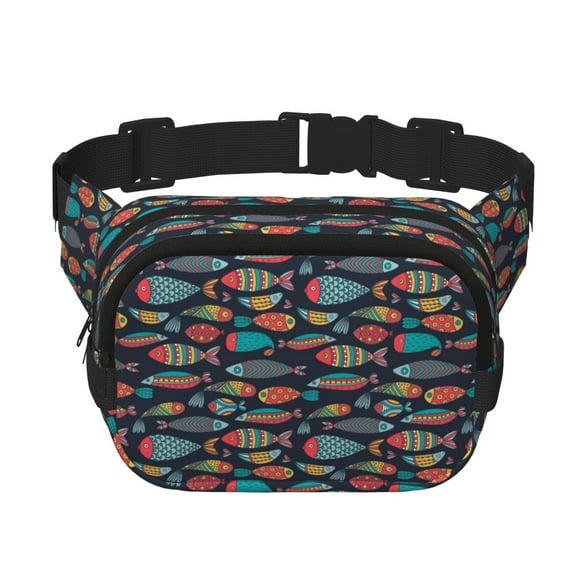 Gaeub Colorful Fish print Collapsible Cooler Bag Insulated,Leakproof Food Bag for Hot or Cold Food Delivery,Travel Insulated Bag, or Beach Cooler Bags