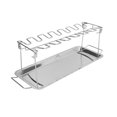 thumbnail image 2 of YUMILI Grille pour Cuisses d'ailes de Poulet, Acier Inoxydable 14 Fentes Grille pour Grille d'ailes de Poulet avec bac d'égouttement pour Barbecue, grillades, légumes et Viande, 2 of 14