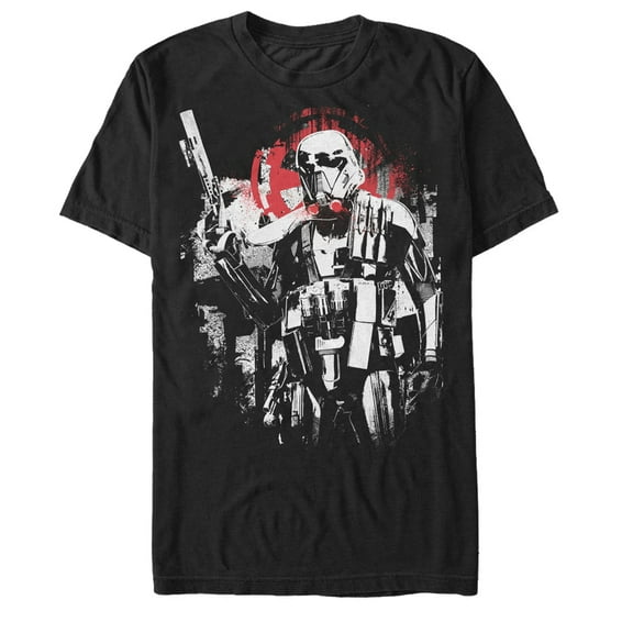 Men's Star Wars Rogue One Death Trooper Perspective Graphic Tee Black Medium