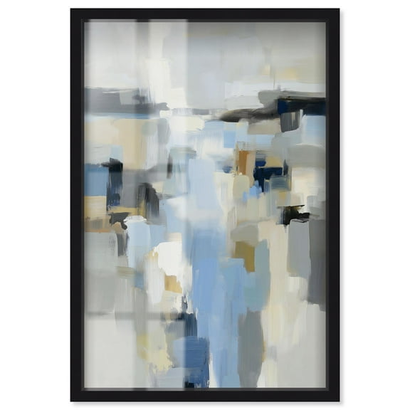 Monochromatic Ocean Depths Shadowbox Print Green Wall Decor by Art Remedy, Black Frame, 10 x 15