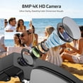 thumbnail image 2 of Gafas inteligentes BooaBei con cámara 8 MP, video 4K e IA, IP67, 2 of 9
