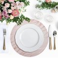 thumbnail image 4 of Marble with Imitation Rose Gold Round Placemat Set of 6, Non-Slip Heat Resistant & Waterproof Plate Pads for Dinner Table Table Placemats, 15.4 in Home Decor, 4 of 6