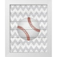 thumbnail image 1 of Robinson, Tamara 12x14 White Modern Wood Framed Museum Art Print Titled - Baseball, 1 of 4