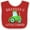 Red and White, variant on Inktastic Grandpa's Little Farmer Green Tractor Boys or Girls Baby Bib