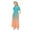 Girls Dresses Orange, variant on Girls Maxi Dresses with Pockets 4-14Y Teens Kids Trendy Short Sleeve Crew Neck High Waisted Gradient Printed Pleated Going-Out A-Line Dress