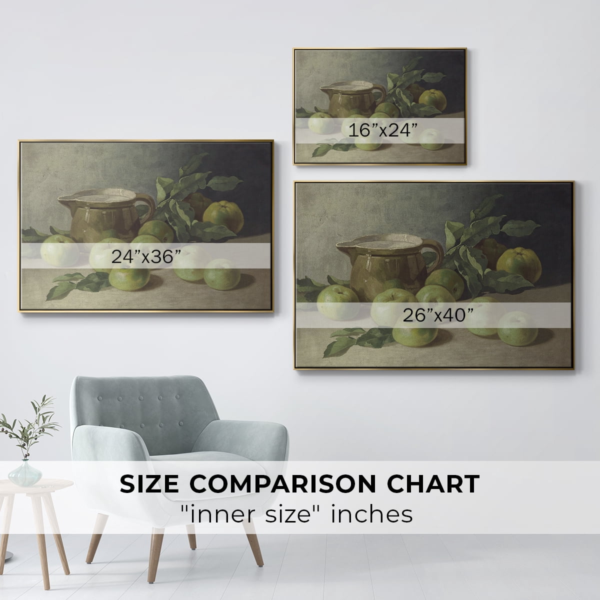 Vintage Botanical Print-LXXXVI By Wexford Home Framed in Gold Wood Gallery Wrapped Canvas 17 in. x 25 in.