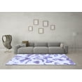 thumbnail image 3 of Ahgly Company Indoor Round Abstract Blue Modern Area Rugs, 7' Round, 3 of 4