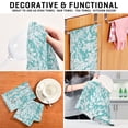 thumbnail image 7 of Botanical Print Decorative Waffle Towel Kitchen Dishcloth 28x18in Multi-Use Tea Towel, 7 of 7