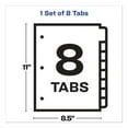 thumbnail image 5 of "Print And Apply Index Maker Clear Label Dividers, 8 White Tabs, Letter | Bundle of 2 Sets", 5 of 5