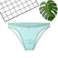 thumbnail image 4 of EOYWHK Mens Underwear Low Rise Thongs Summer Lightweight Mesh Breathable Ice Silk Semi Sheer Panties, 4 of 4