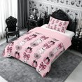 thumbnail image 2 of Erosebridal Cute Halloween Twin Comforter Sets 2pcs,Kawaii Pumpkin Bedding Set,Light Pink,Reversible,1 Comforter and 1 Pillowcase, 2 of 6