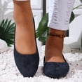 thumbnail image 5 of Rvasteizo Womens Closed Toe Closed Heel Shoes Solid Pull-On Lazy Flat Summer, 5 of 5
