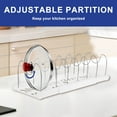 thumbnail image 6 of Sutowe Pot and Pan Organizers Rack Multipurpose Anti Slip Pot Lid Holder Space Saving Cookware Baking Frying Rack Adjustable Cookware Baking Storage Holder for Kitchens, 6 of 8