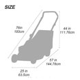 thumbnail image 5 of 2024 Funda para cortacésped de tela Oxford 600D resistente al agua y al polvo, ajuste universal, funda para cortacésped con bolsa de almacenamiento, color caqui, 5 of 5