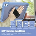 thumbnail image 4 of ELEHOLD Hybrid Rugged Case for iPad 10th Generation 10.9" 2022, Heavy Duty Shockproof Case with 360° Rotatable Handstrap Foldable Kickstand Crossbody Shoulder Strap for iPad 10th Gen,Grey, 4 of 8