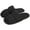 Black, variant on Women's Slippers Fuzzy Faux Fur Memory Foam Cozy Flat Spa Slide Slippers Comfy Open Toe Slip On House Shoes Anti-Skid Sole, Size 5-10 US