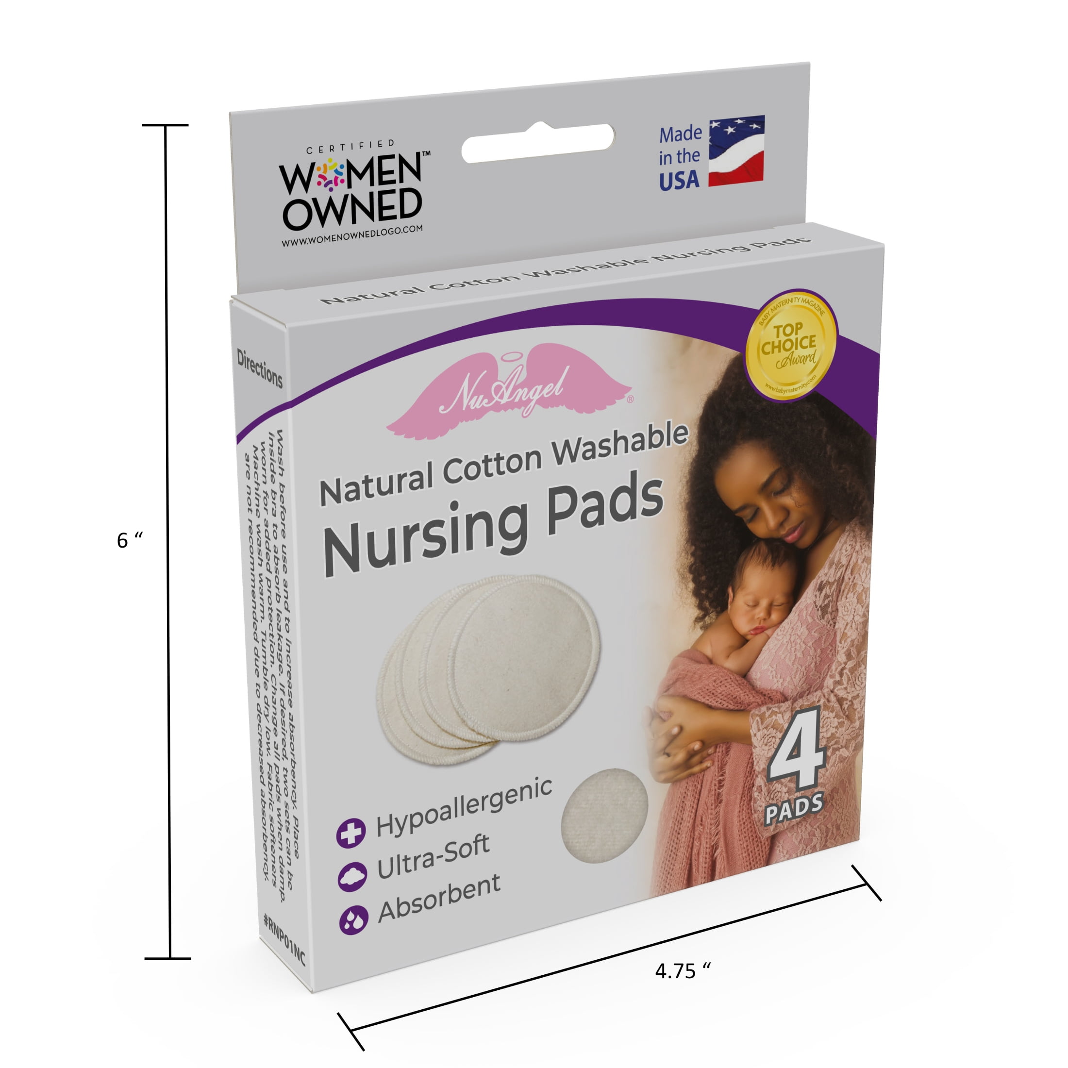 Reusable Nursing &/or Multipurpose Pads(4 PACK)