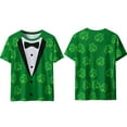 thumbnail image 6 of St Patricks Day Shirt Men Short Sleeve Round Neck Tops Irish Shamrock Green Graphic Tees Novelty 3D Print T-Shirt Summer Basic Shirts, 6 of 8