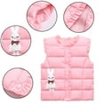 thumbnail image 5 of Esaierr Boys Girls Warm Down Waistcoat Outwear for Kids,2-10Y Toddler Round Neck Zipper Vest Baby Winter Sleeveless Cotton Jacket Coats, 5 of 6