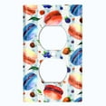 thumbnail image 2 of Metal Light Switch Plate Cover Colorful Macaron Fruit Leaves French Desserts CAK017, 2 of 13